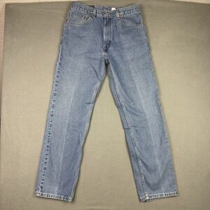 Vintage 505 Levi's Mens 32x32* Jeans Made In USA Light Wash Regular Straight Leg